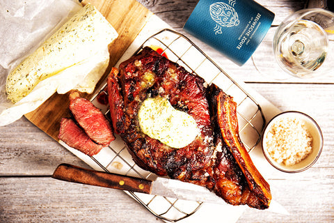 Côte de boeuf met Zeeuws zout en dragonboter