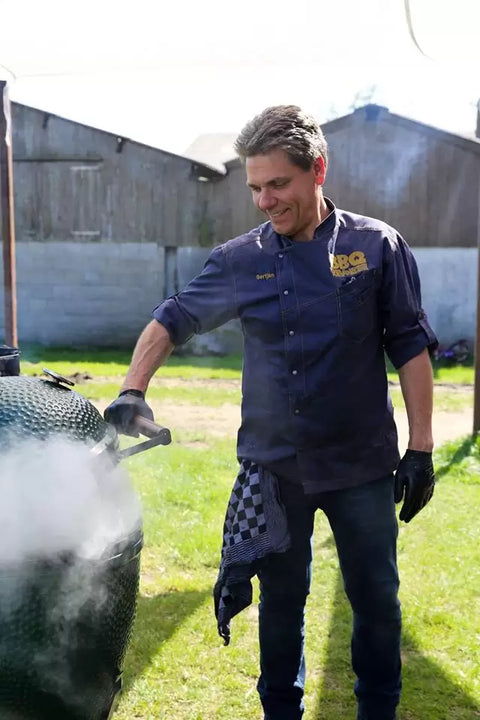 Barbecue meester Gertjan van Dijk