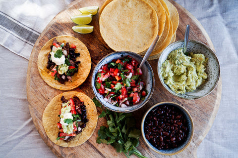 Mexicaanse biefstuk met maïstortilla's