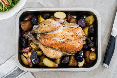 Hele poulet noir uit de oven