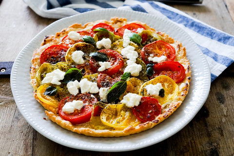 Tarte à la tomate met Ricotta Putignano