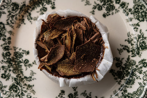 Waldo stoofpeer cheesecake met chocoladeganache