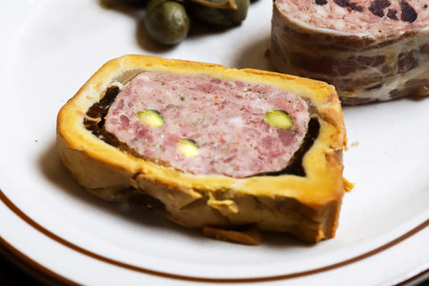 Pâté en croûte met pistache