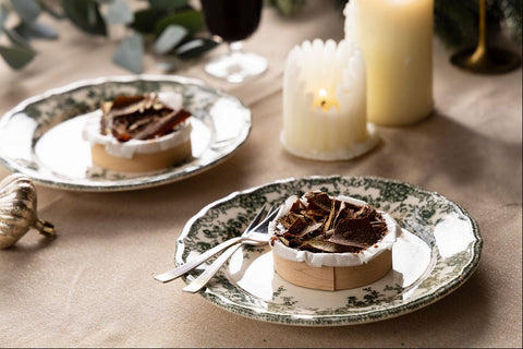 Waldo stoofpeer cheesecake met chocoladeganache