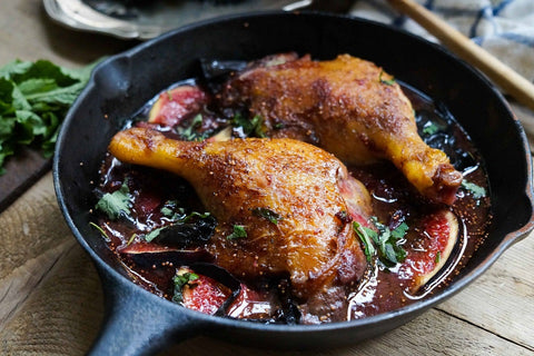 Gekonfijte eendenbout